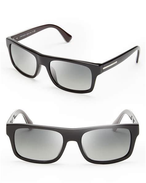 black prada mens sunglasses|Prada black and white sunglasses.